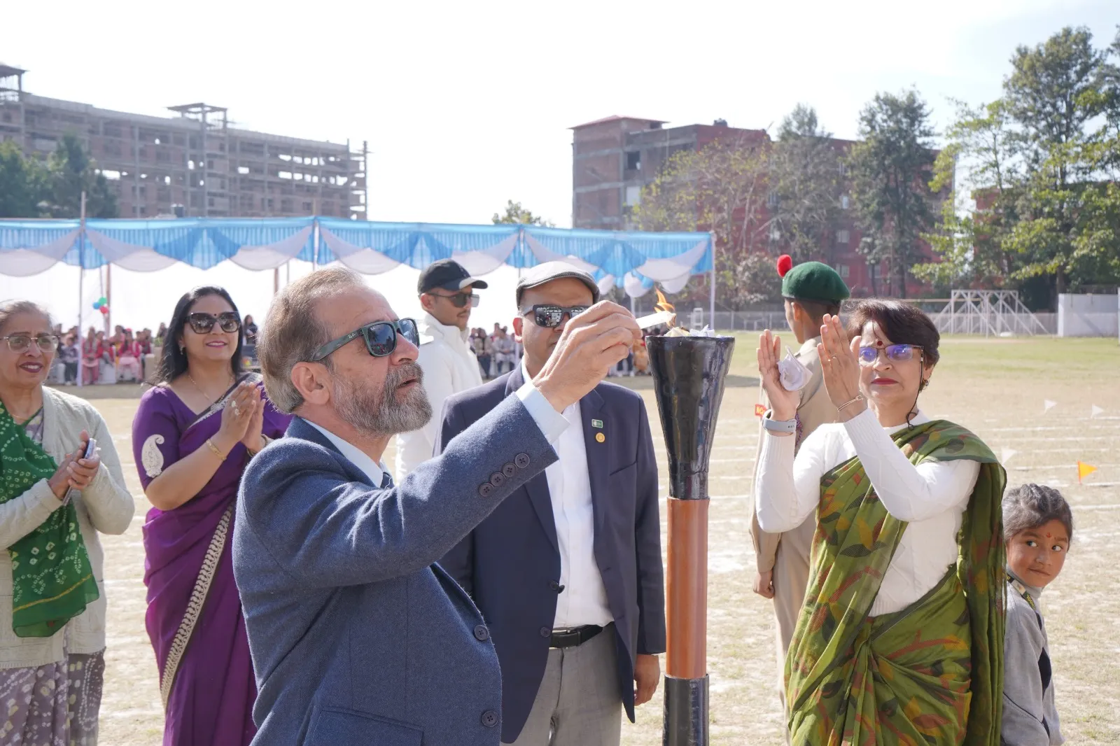 Students at Doon Global School in Dehradun